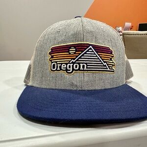 Gray & Blue Oregon Trucker Hat